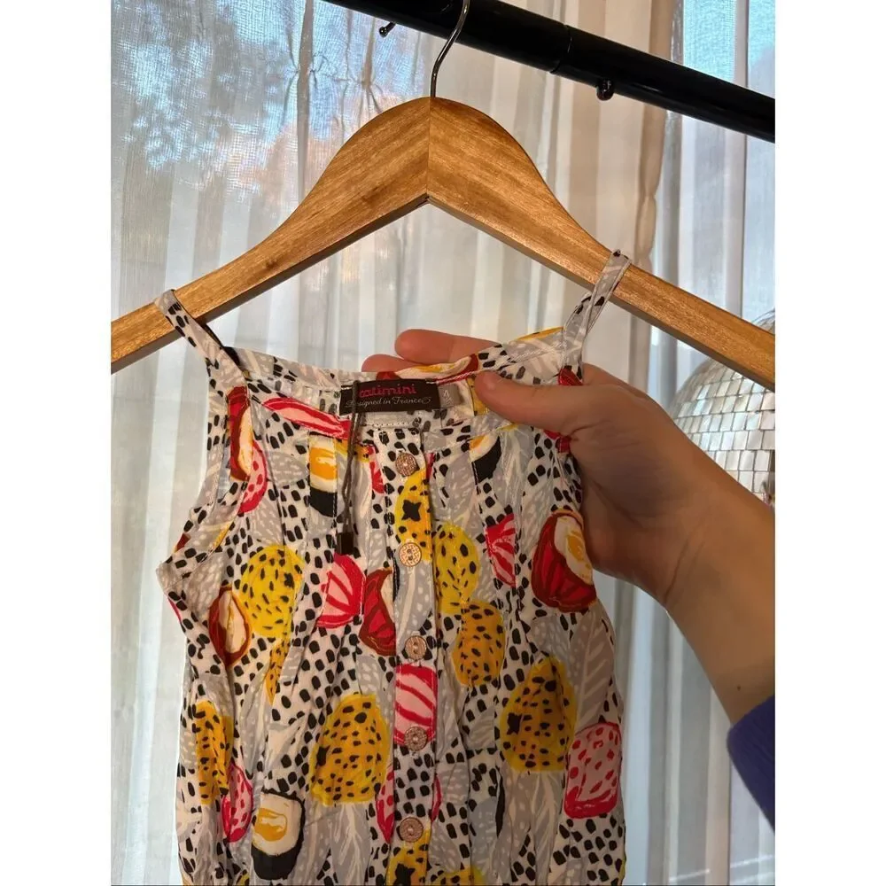 NWOT Catmini Papaya Romper - Picture 2 of 4